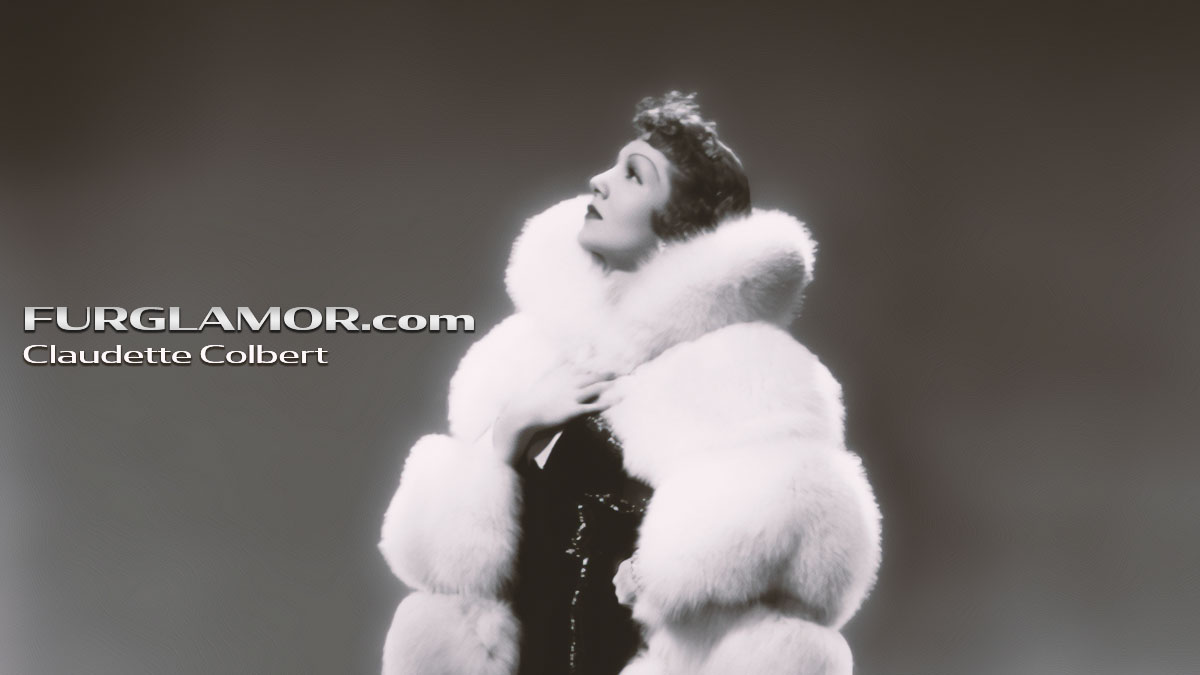 Claudette Colbert in Fur – “The Gilded Lily” 1935