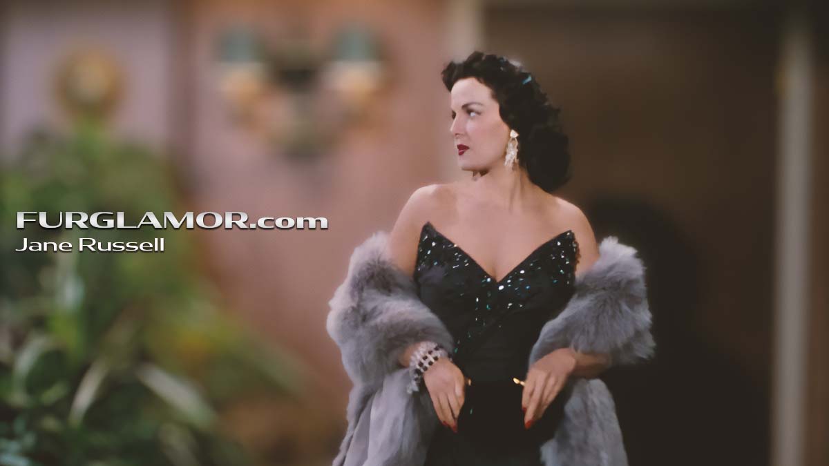 Jane Russell in White Fox
